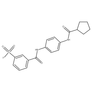 3-[(4-Cyclopentaneamidophenyl)carbamoyl]benzene-1-sulfonyl fluoride Structure