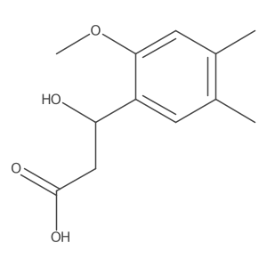 (3S)-3-hydroxy-3-(2-methoxy-4,5-dimethylphenyl)propanoic acid结构式