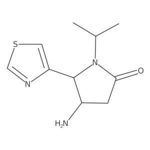 4-Amino-1-(propan-2-yl)-5-(1,3-thiazol-4-yl)pyrrolidin-2-one Structure