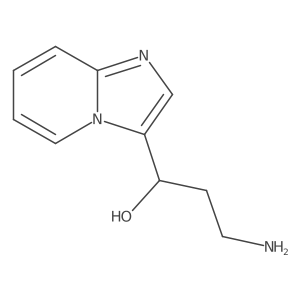 (1R)-3-amino-1-{imidazo[1,2-a]pyridin-3-yl}propan-1-ol Structure