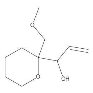 1-[2-(Methoxymethyl)oxan-2-yl]prop-2-en-1-ol结构式
