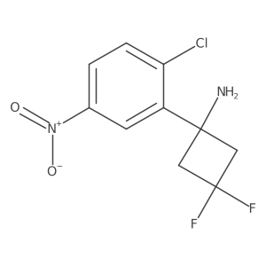 1-(2-Chloro-5-nitrophenyl)-3,3-difluorocyclobutan-1-amine Structure