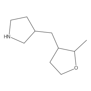 3-[(2-Methyloxolan-3-yl)methyl]pyrrolidine Structure