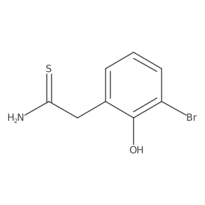 2-(3-Bromo-2-hydroxyphenyl)ethanethioamide Structure