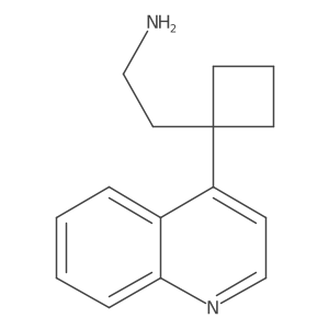 2-[1-(Quinolin-4-yl)cyclobutyl]ethan-1-amine结构式