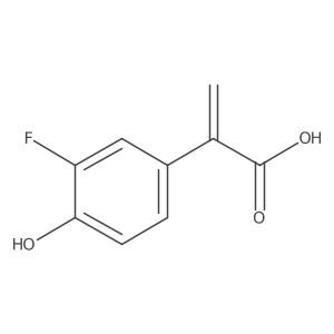 2-(3-Fluoro-4-hydroxyphenyl)prop-2-enoic acid Structure