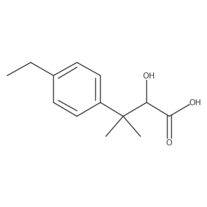 3-(4-Ethylphenyl)-2-hydroxy-3-methylbutanoic acid结构式