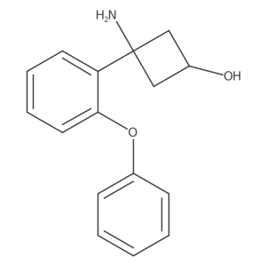 3-amino-3-(2-phenoxyphenyl)cyclobutanol Structure