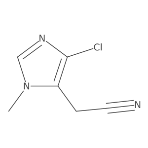 2-(4-chloro-1-methyl-1H-imidazol-5-yl)acetonitrile Structure