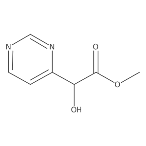 Methyl 2-hydroxy-2-(pyrimidin-4-yl)acetate结构式
