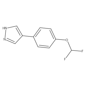 4-[4-(difluoromethoxy)phenyl]-1H-pyrazole Structure