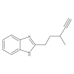 2-(3-methylpent-4-yn-1-yl)-1H-1,3-benzodiazole Structure