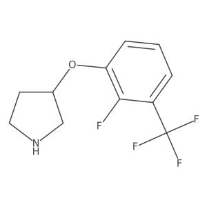 3-[2-Fluoro-3-(trifluoromethyl)phenoxy]pyrrolidine Structure