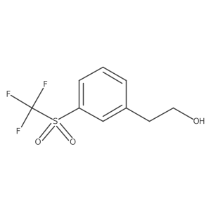2-(3-Trifluoromethanesulfonylphenyl)ethan-1-ol结构式