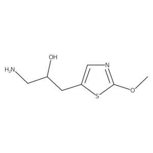1-Amino-3-(2-methoxy-1,3-thiazol-5-yl)propan-2-ol结构式