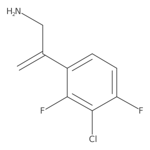 2-(3-Chloro-2,4-difluorophenyl)prop-2-en-1-amine Structure