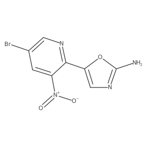 5-(5-Bromo-3-nitropyridin-2-yl)-1,3-oxazol-2-amine结构式
