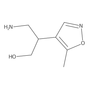 3-Amino-2-(5-methyl-1,2-oxazol-4-yl)propan-1-ol结构式