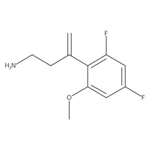 3-(2,4-Difluoro-6-methoxyphenyl)but-3-en-1-amine结构式