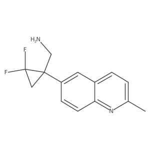 [2,2-Difluoro-1-(2-methylquinolin-6-yl)cyclopropyl]methanamine Structure