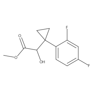 Methyl 2-[1-(2,4-difluorophenyl)cyclopropyl]-2-hydroxyacetate结构式