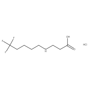 3-((5,5,5-Trifluoropentyl)amino)propanoic acid hydrochloride Structure