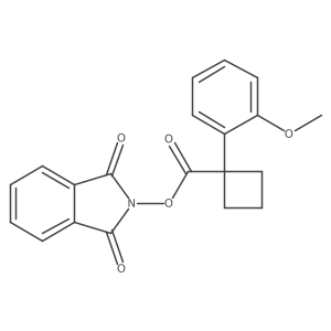 1,3-dioxo-2,3-dihydro-1H-isoindol-2-yl 1-(2-methoxyphenyl)cyclobutane-1-carboxylate结构式