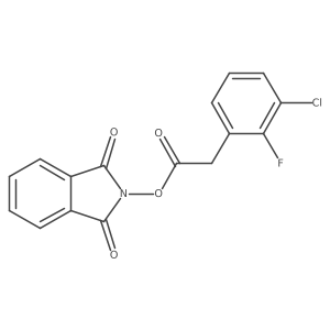 1,3-dioxo-2,3-dihydro-1H-isoindol-2-yl 2-(3-chloro-2-fluorophenyl)acetate Structure