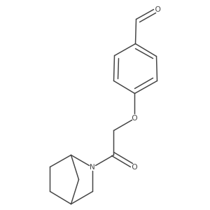 4-[2-(2-Azabicyclo[2.2.1]heptan-2-yl)-2-oxoethoxy]benzaldehyde结构式