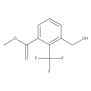Methyl 3-(hydroxymethyl)-2-(trifluoromethyl)benzoate结构式
