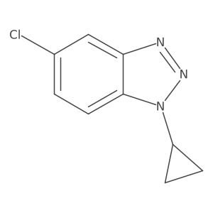 5-chloro-1-cyclopropyl-1H-1,2,3-benzotriazole Structure