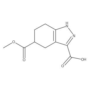 5-(methoxycarbonyl)-4,5,6,7-tetrahydro-1H-indazole-3-carboxylic acid Structure