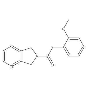 2-(2-methoxyphenyl)-1-(5H-pyrrolo[3,4-b]pyridin-6(7H)-yl)ethanone结构式