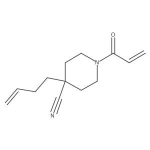 4-But-3-enyl-1-prop-2-enoylpiperidine-4-carbonitrile结构式