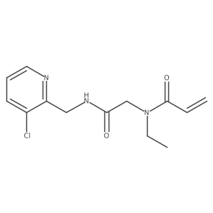 N-[2-[(3-Chloropyridin-2-yl)methylamino]-2-oxoethyl]-N-ethylprop-2-enamide结构式