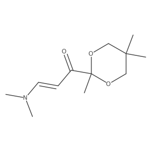3-(Dimethylamino)-1-(2,5,5-trimethyl-1,3-dioxan-2-yl)prop-2-en-1-one结构式