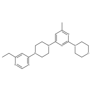 4-{4-[4-(6-Ethylpyrimidin-4-yl)piperazin-1-yl]-6-methylpyrimidin-2-yl}morpholine结构式
