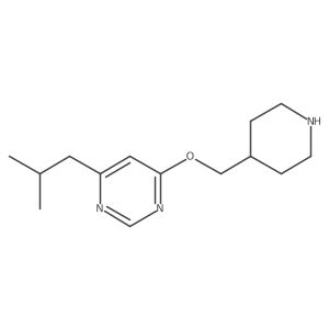 4-(2-Methylpropyl)-6-[(piperidin-4-yl)methoxy]pyrimidine结构式