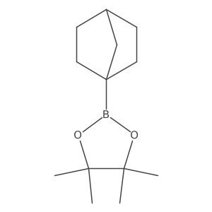 2-(Bicyclo[2.2.1]heptan-1-yl)-4,4,5,5-tetramethyl-1,3,2-dioxaborolane结构式