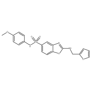 2-{[(furan-2-yl)methyl]amino}-N-(4-methoxyphenyl)-1,3-benzoxazole-5-sulfonamide Structure