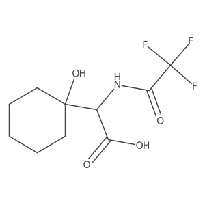 2-(1-Hydroxycyclohexyl)-2-(2,2,2-trifluoroacetamido)acetic acid Structure