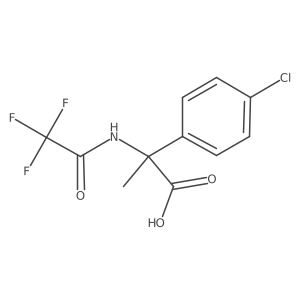 2-(4-Chlorophenyl)-2-(2,2,2-trifluoroacetamido)propanoic acid Structure