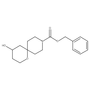 Benzyl 4-hydroxy-1-oxa-9-azaspiro[5.5]undecane-9-carboxylate Structure