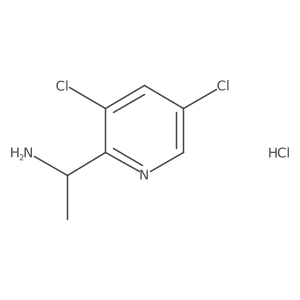 1-(3,5-Dichloropyridin-2-yl)ethan-1-amine hydrochloride结构式