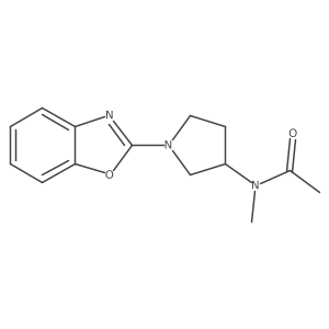 N-[1-(1,3-benzoxazol-2-yl)pyrrolidin-3-yl]-N-methylacetamide结构式