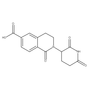 2-(2,6-Dioxopiperidin-3-yl)-1-oxo-1,2,3,4-tetrahydroisoquinoline-6-carboxylic acid Structure
