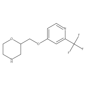 2-(((2-(Trifluoromethyl)pyridin-4-yl)oxy)methyl)morpholine Structure