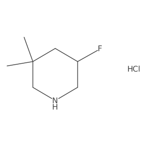 5-Fluoro-3,3-dimethylpiperidine hydrochloride结构式