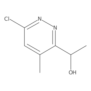 1-(6-Chloro-4-methylpyridazin-3-yl)ethan-1-ol结构式