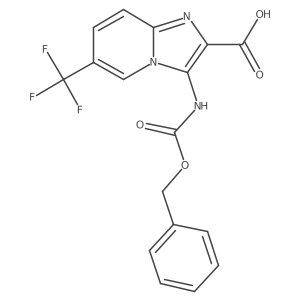 3-{[(Benzyloxy)carbonyl]amino}-6-(trifluoromethyl)imidazo[1,2-a]pyridine-2-carboxylic acid结构式